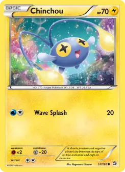 Pokémon-Karte Chinchou 057/160