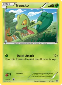 Pokémon-Karte Treecko 006/160