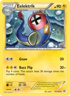 Pokémon-Karte Eelektrik 063/160