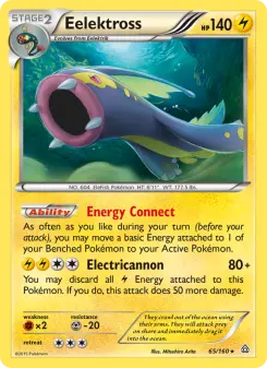 Pokémon-Karte Eelektross 065/160