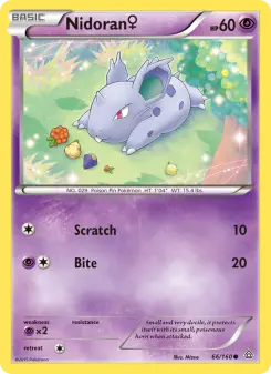 Pokémon-Karte Nidoran♀ 066/160