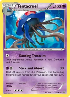 Pokémon-Karte Tentacruel 072/160