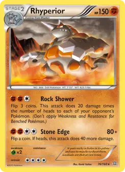 Pokémon-Karte Rhyperior 076/160