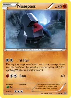 Pokémon-Karte Nosepass 078/160