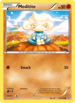 Pokémon-Karte Meditite 079/160