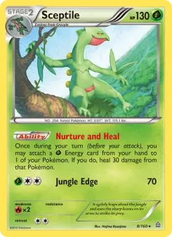 Pokémon-Karte Sceptile 008/160