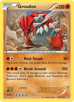 Pokémon-Karte Groudon 084/160