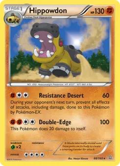 Pokémon-Karte Hippowdon 088/160
