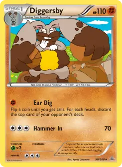 Pokémon-Karte Diggersby 090/160