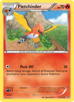 Pokémon-Karte Fletchinder 014/108