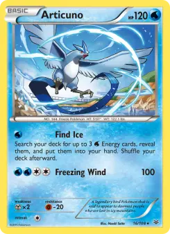 Pokémon-Karte Articuno 016/108