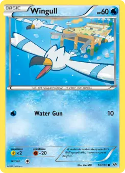 Pokémon-Karte Wingull 018/108