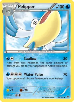 Pokémon-Karte Pelipper 019/108