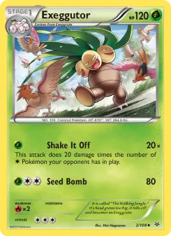 Pokémon-Karte Exeggutor 002/108