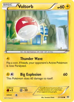 Pokémon-Karte Voltorb 021/108