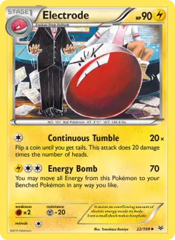 Pokémon-Karte Electrode 022/108