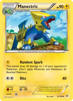 Pokémon-Karte Manectric 025/108