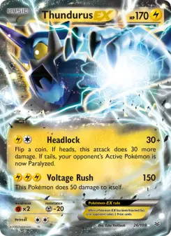Pokémon-Karte Thundurus EX 026/108