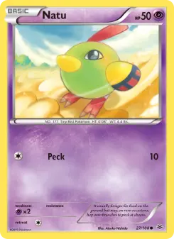 Pokémon-Karte Natu 027/108