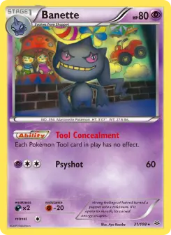 Pokémon-Karte Banette 031/108