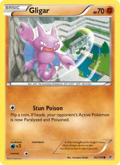 Pokémon-Karte Gligar 036/108