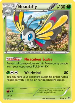 Pokémon-Karte Beautifly 005/108