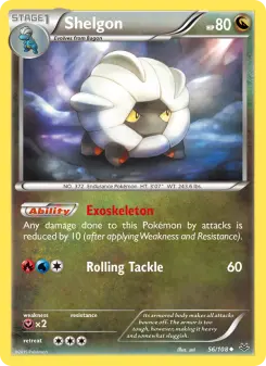 Pokémon-Karte Shelgon 056/108