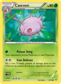 Pokémon-Karte Cascoon 006/108