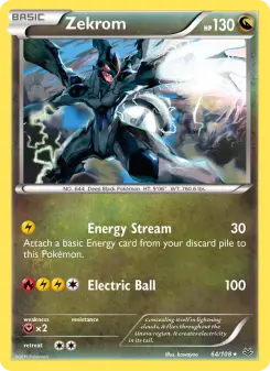 Pokémon-Karte Zekrom 064/108