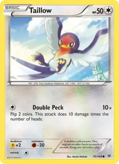 Pokémon-Karte Taillow 070/108