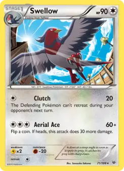 Pokémon-Karte Swellow 071/108