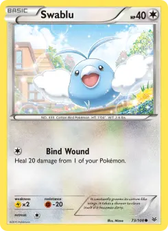 Pokémon-Karte Swablu 073/108