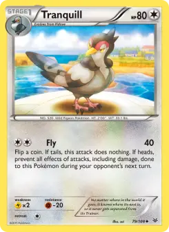 Pokémon-Karte Tranquill 079/108