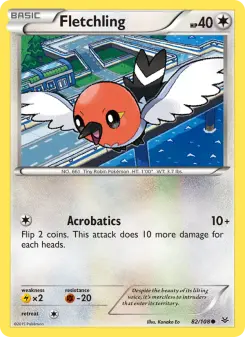 Pokémon-Karte Fletchling 082/108