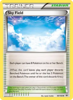 Pokémon-Karte Sky Field 089/108