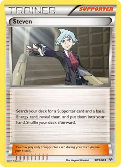 Pokémon-Karte Steven 090/108