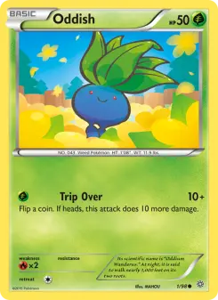 Pokémon-Karte Oddish 001/098