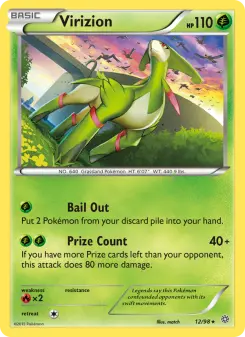 Pokémon-Karte Virizion 012/098