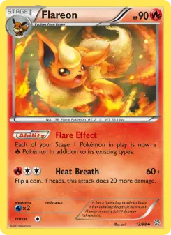 Pokémon-Karte Flareon 013/098