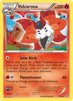 Pokémon-Karte Volcarona 017/098