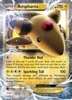 Pokémon-Karte Ampharos EX 027/098