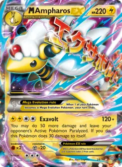 Pokémon-Karte M Ampharos EX 028/098