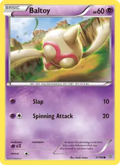 Pokémon-Karte Baltoy 031/098