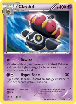 Pokémon-Karte Claydol 033/098