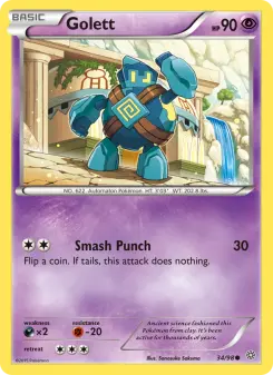 Pokémon-Karte Golett 034/098