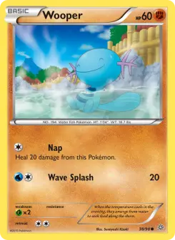 Pokémon-Karte Wooper 038/098