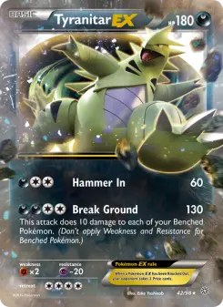 Pokémon-Karte Tyranitar EX 042/098