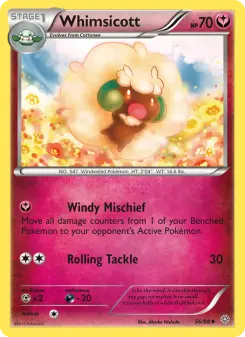 Pokémon-Karte Whimsicott 056/098