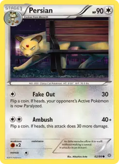 Pokémon-Karte Persian 062/098
