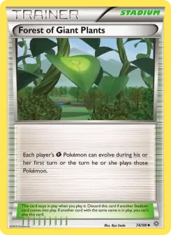 Pokémon-Karte Forest of Giant Plants 074/098